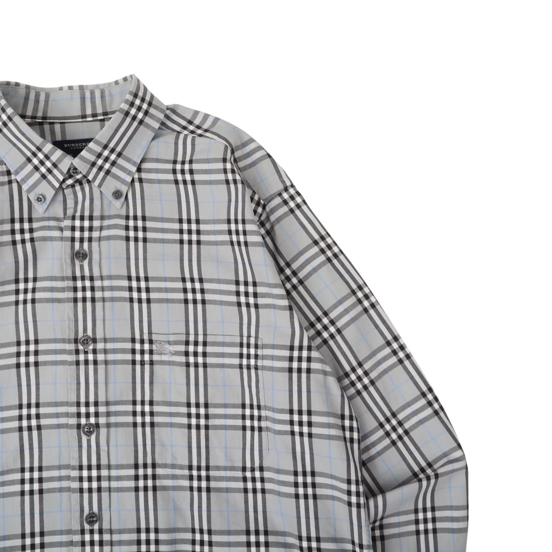 버버리 그레이 노바체크 포켓 로고 셔츠 상품이미지3