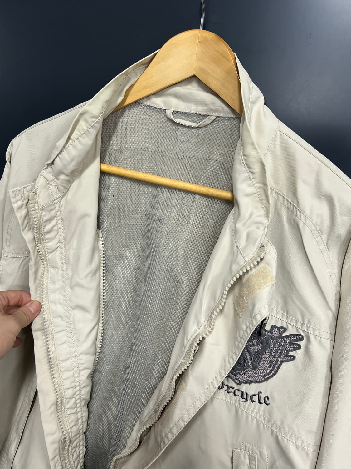 Guess 게스 모터 사이클 레이싱 크롭 자켓 상품이미지5