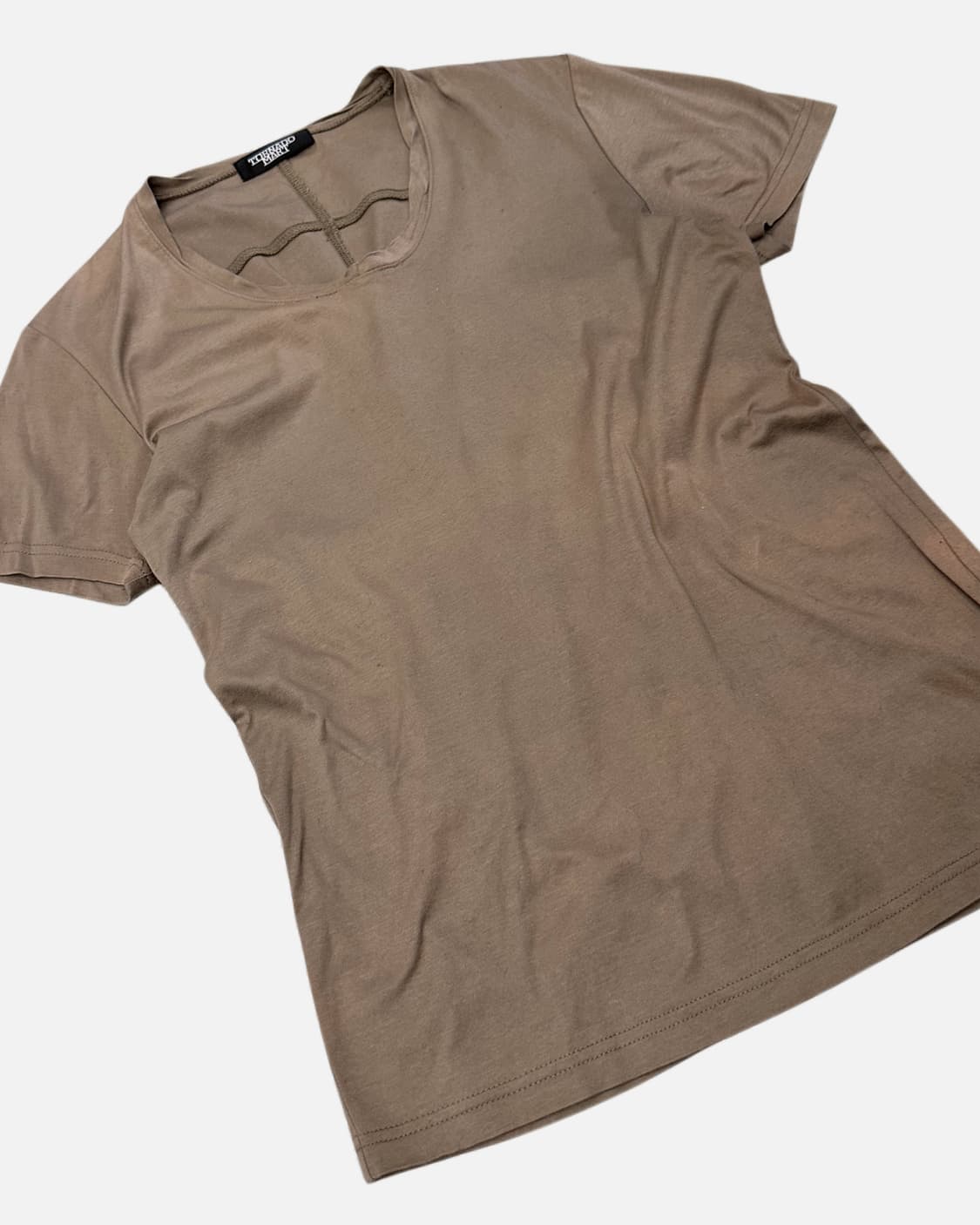 twist neck seam line t-shirt 상품이미지4