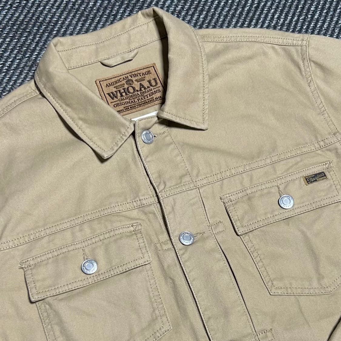 [XL] Who.a.u 후아유 베이지 트러커 자켓 상품이미지6