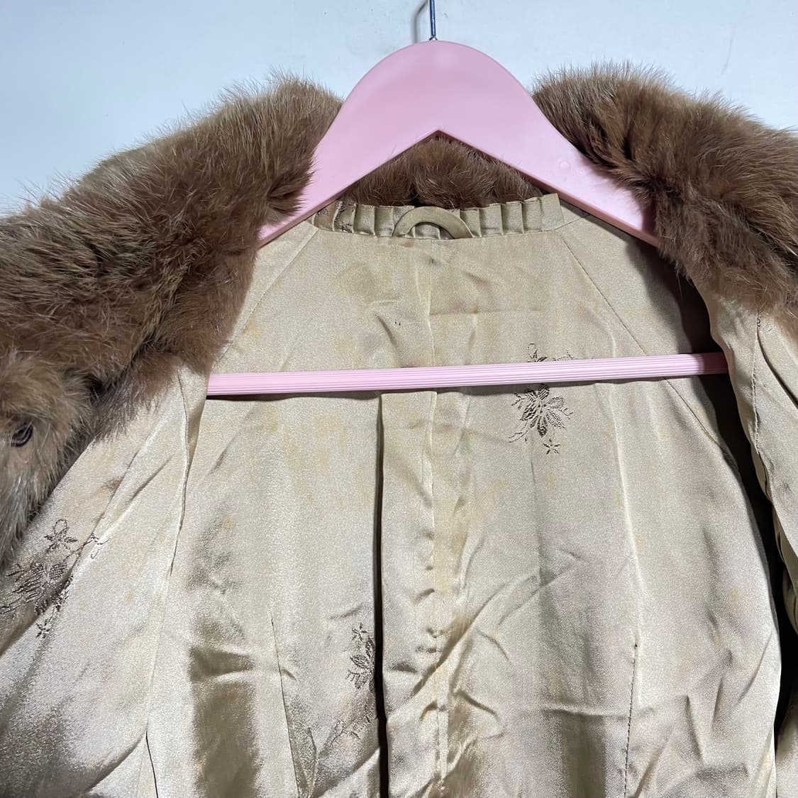 패턴 퍼코트 상품이미지5