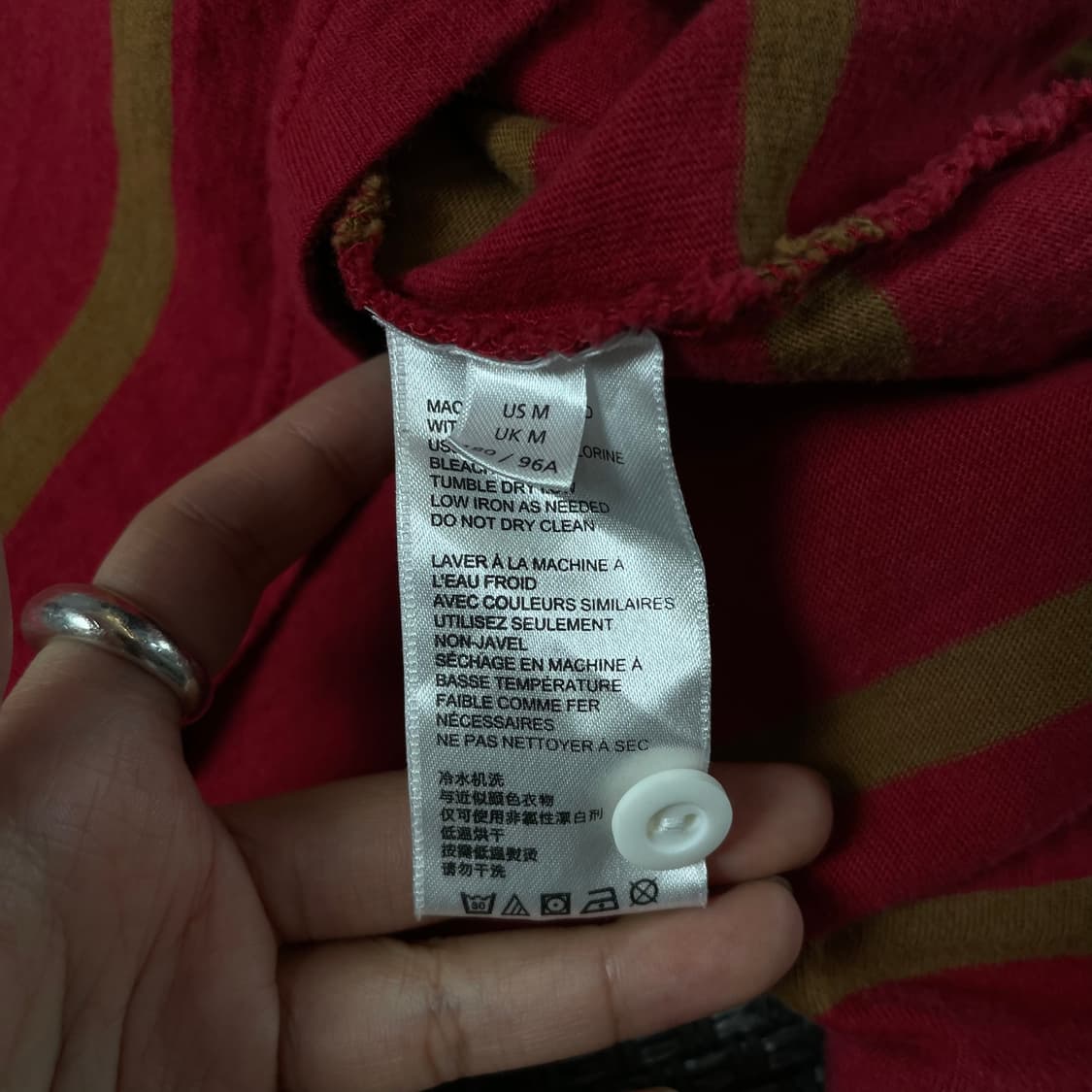 어반아웃피터스 레드 브라운 단가라 pk 카라 긴팔 티셔츠 M 상품이미지7