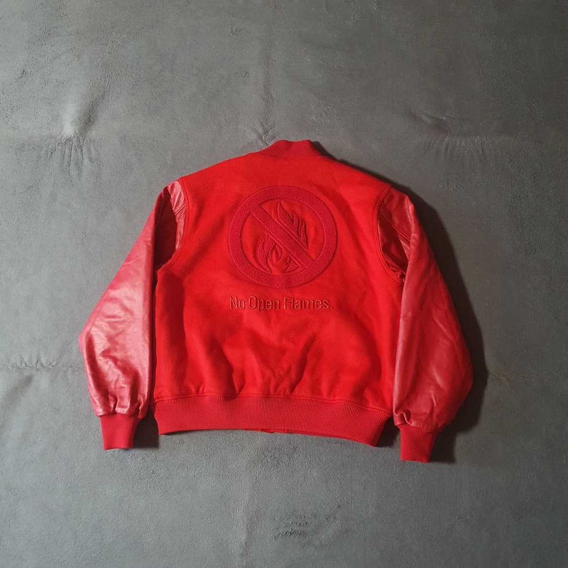 사이먼도미닉 화기엄금 레더 울 바시티 자켓 L 110 상품이미지3