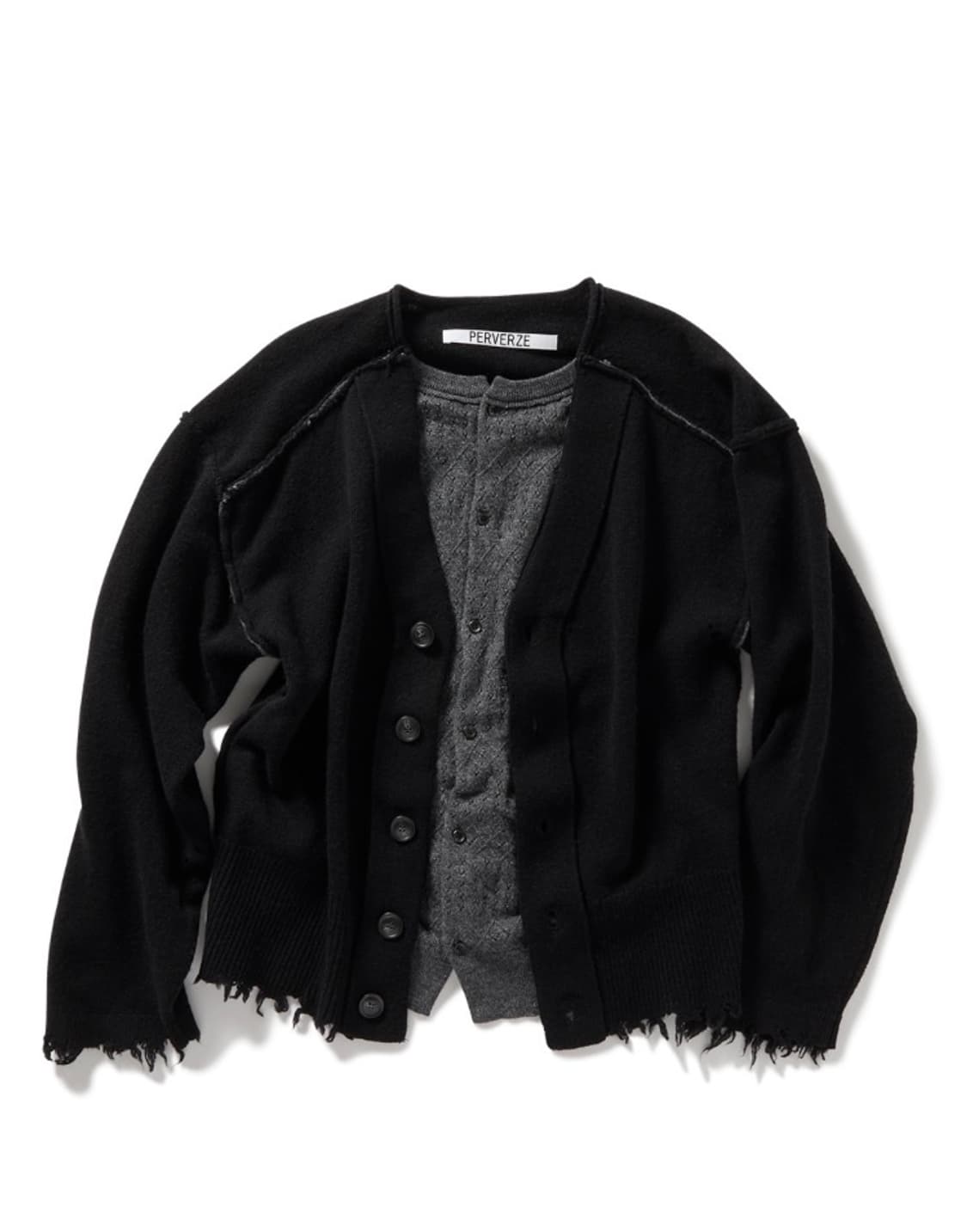 퍼버즈 레이어드 램스울 가디건  상품이미지3