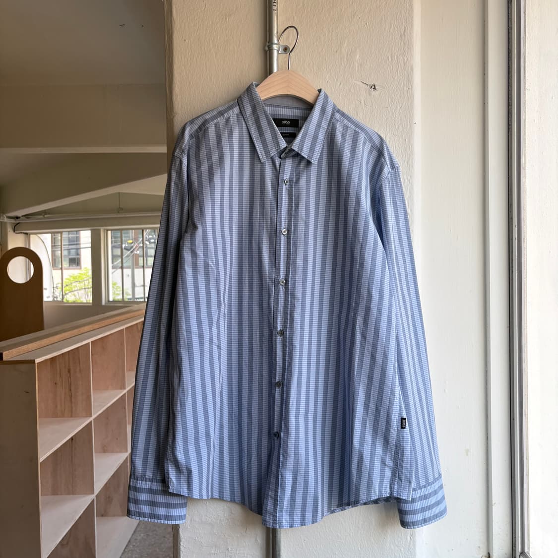 휴고 보스 블루 스트라이프 셔츠 상품이미지1