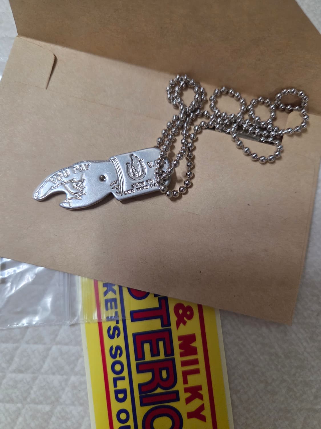 (새상품)히스테릭글래머 유페이 네클리스 실버 상품이미지2