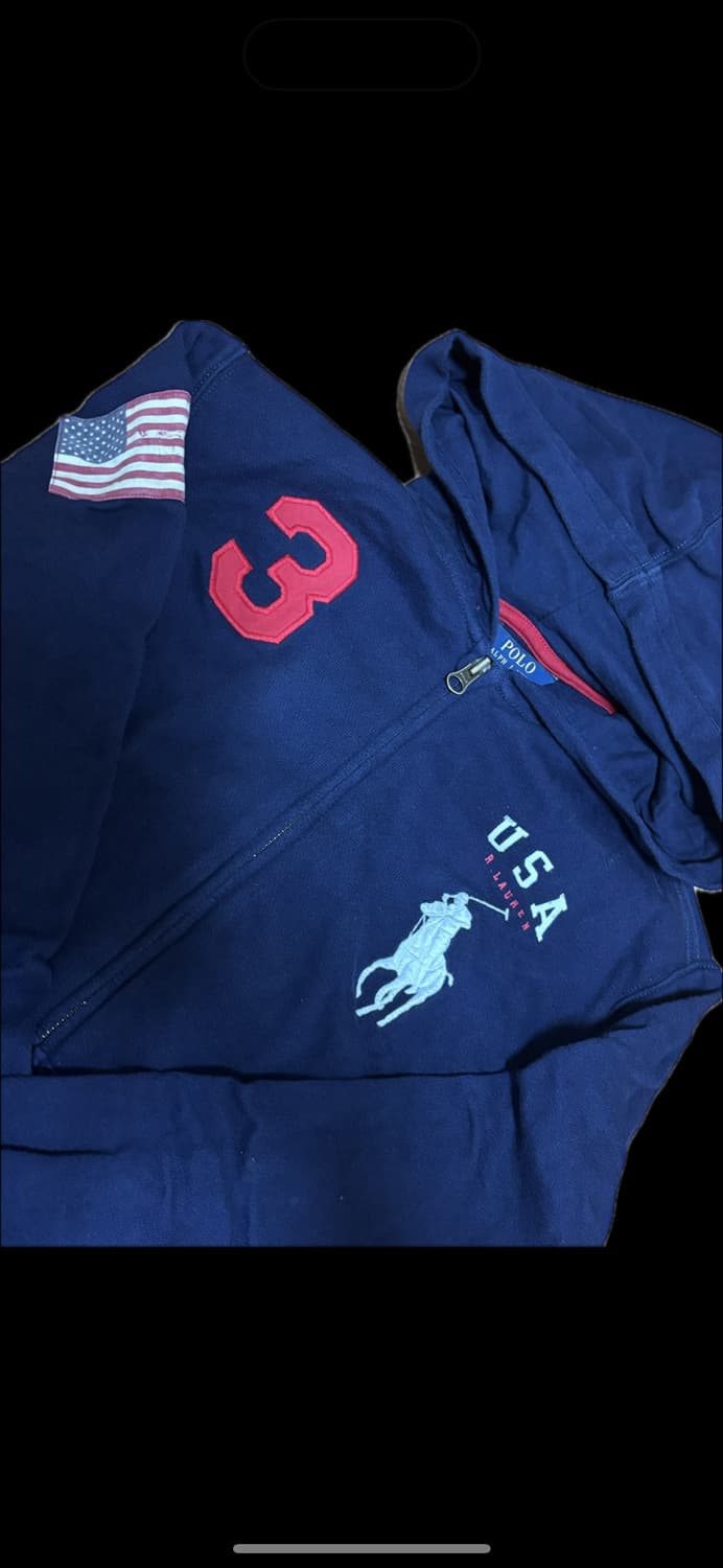 폴로 성조기 후드집업 상품이미지1