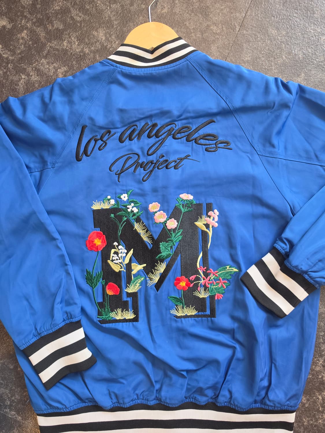 LAP 브랜드 블루 컬러 유니섹스 빈티지 스타디움 자켓- F 상품이미지8