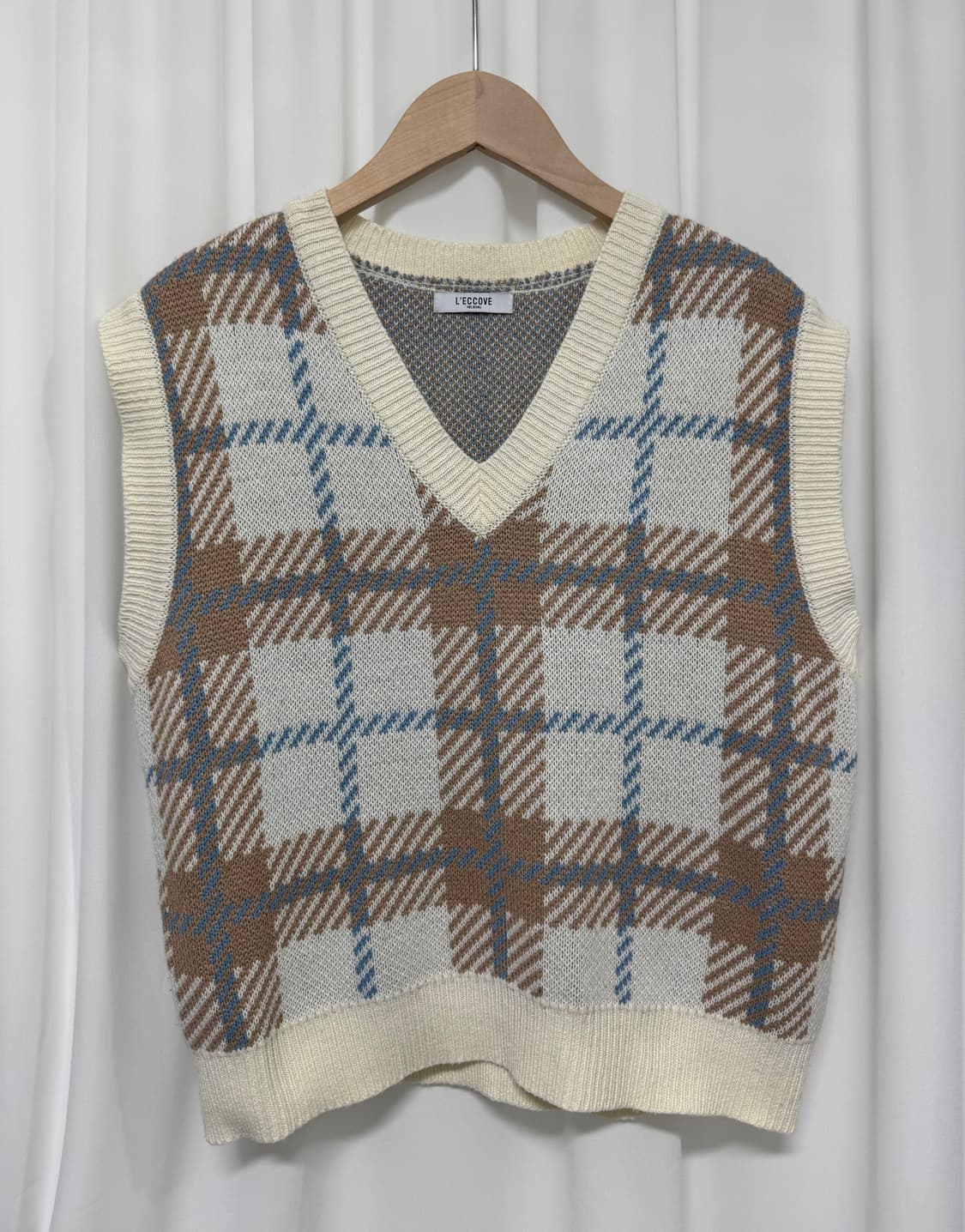 L'ECCOVE 레코브 니트 조끼 상품이미지1