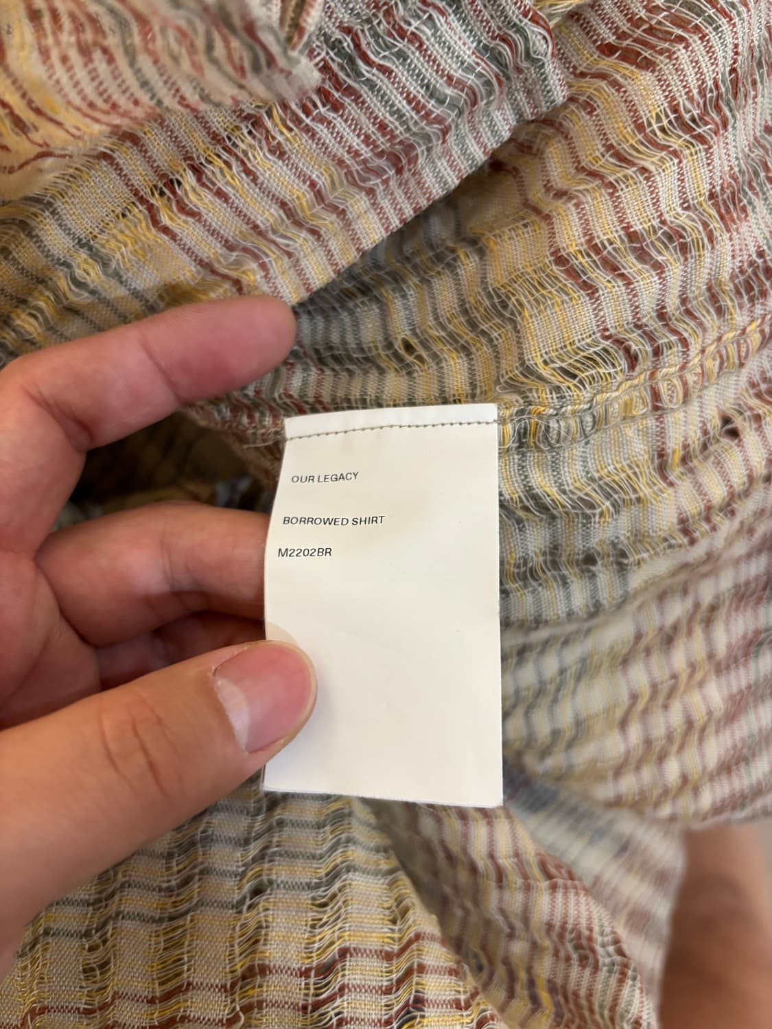 아워레가시 버로우드 셔츠 레인보우 48 팝니다 상품이미지7