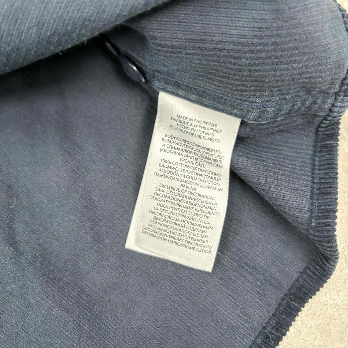 *최신형 폴로 랄프로렌 큐알택 네이비 골덴 코듀로이 포켓 셔츠 자켓(L) 상품이미지6