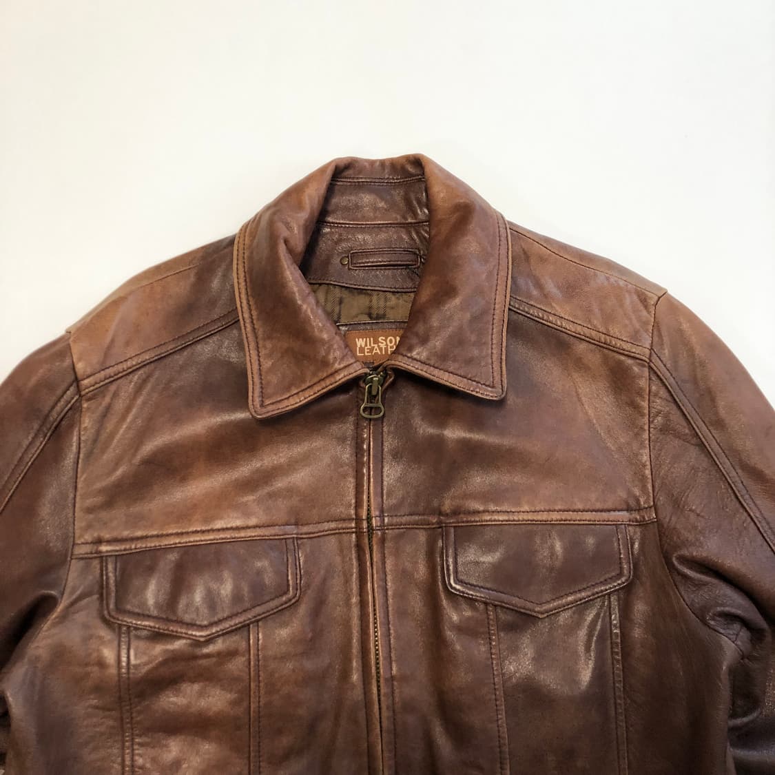 윌슨 브라운 레더자켓 상품이미지3