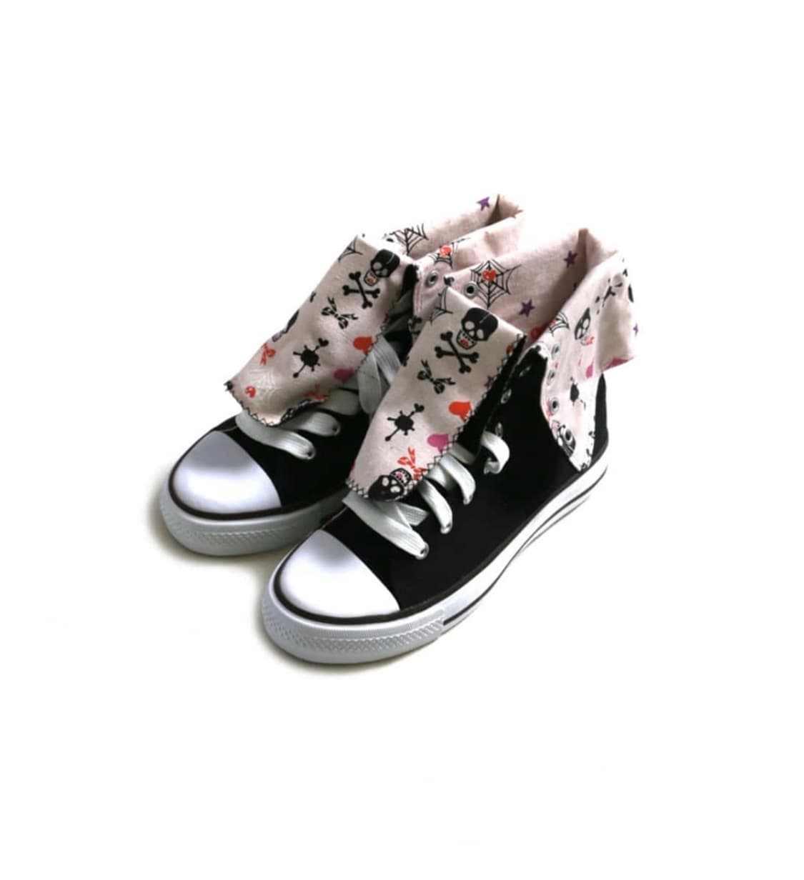 캐미컬스포츠swimmer skull pattern canvas shoes 상품이미지1