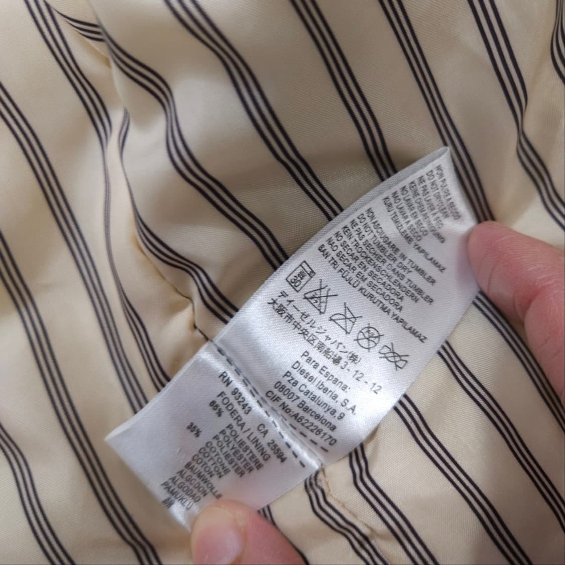 디젤 n3b 자켓 M 상품이미지6