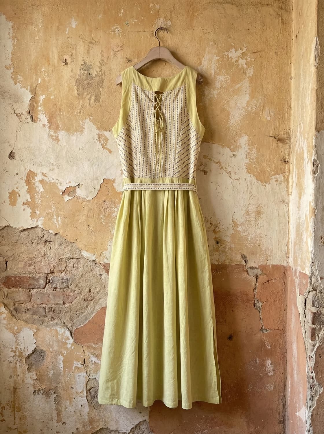 Joyline 옐로우 빈티지 원피스 상품이미지4