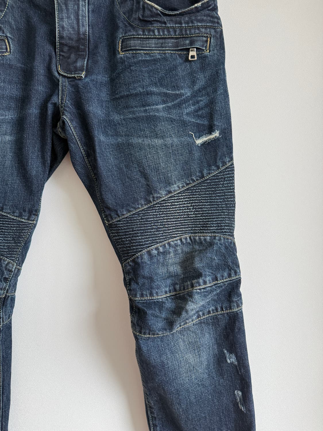 발망(BALMAIN) 바이커 데님 팬츠(ITALY, LAMPO ZIP) 상품이미지3