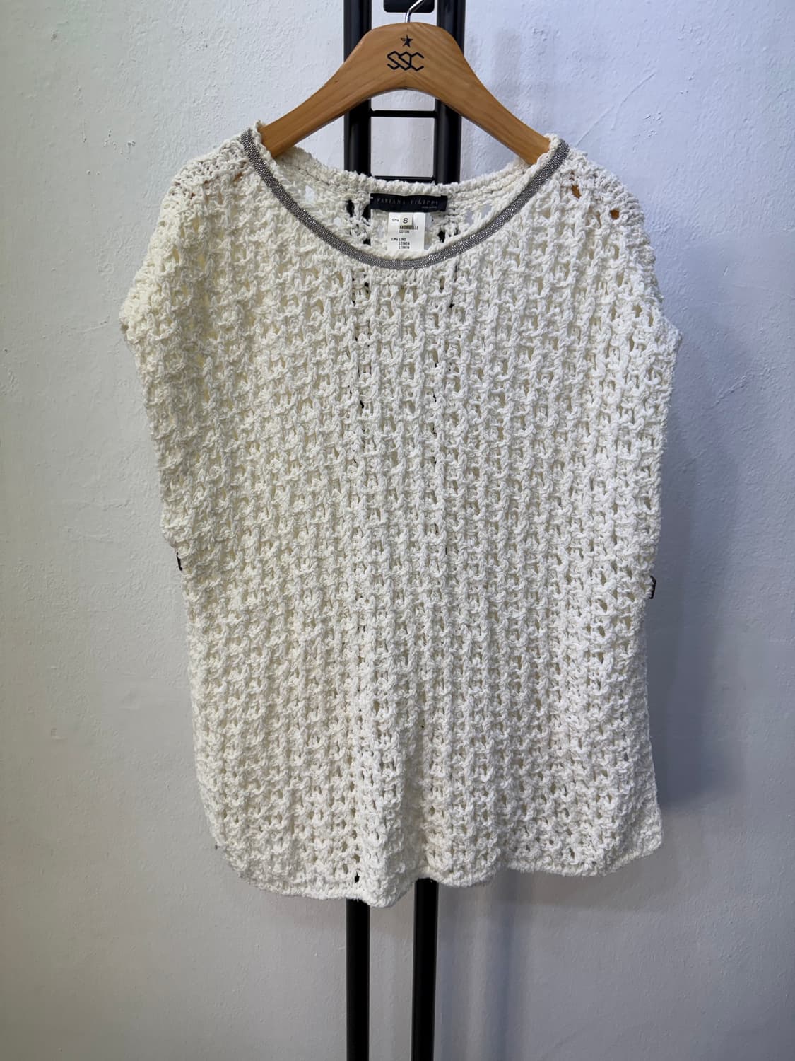정품) 파비아나필리피 여성 크로셰 니트 탑 S  상품이미지1