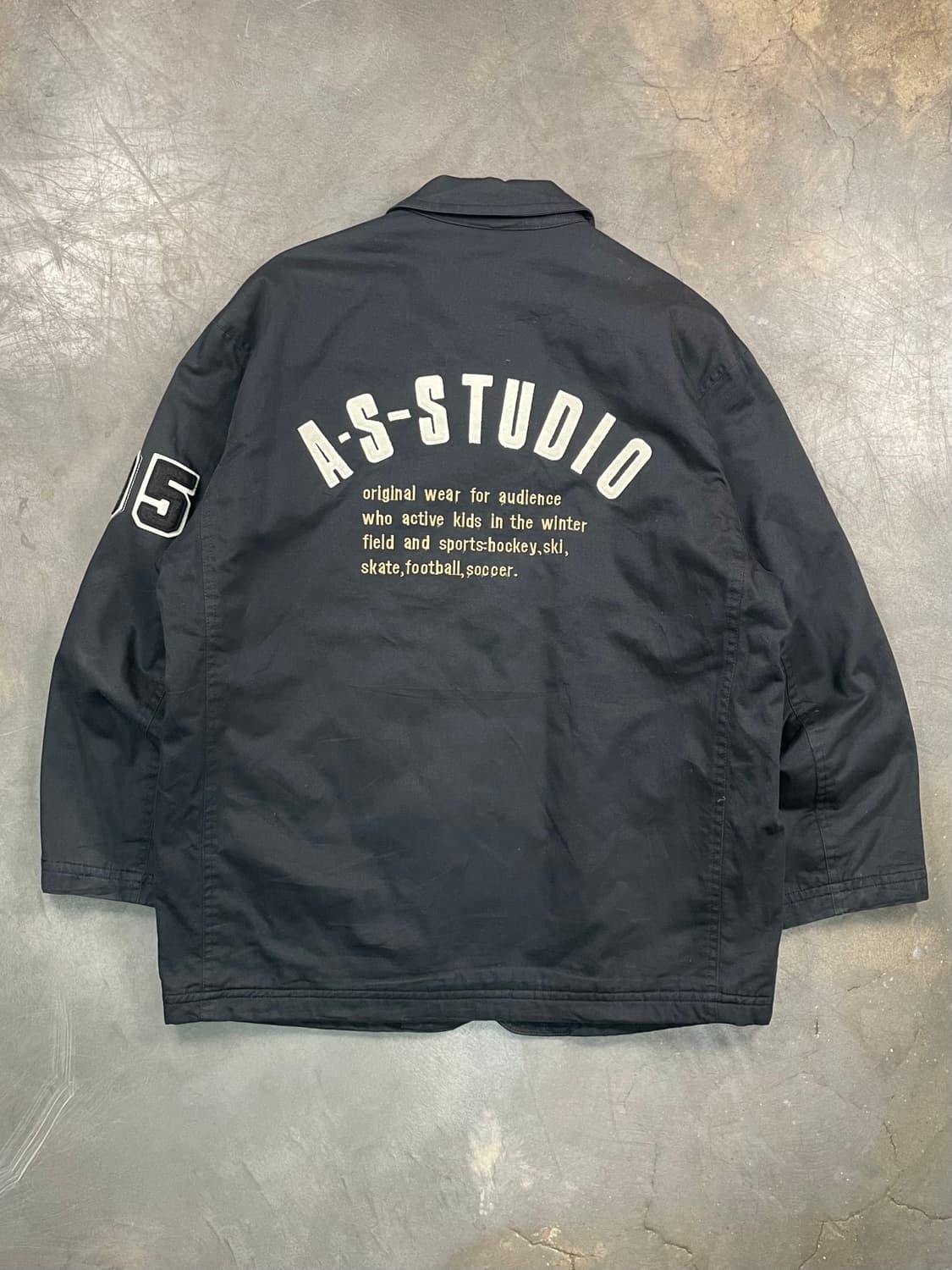 재팬 빈티지 백 패치 코트 자켓 상품이미지4