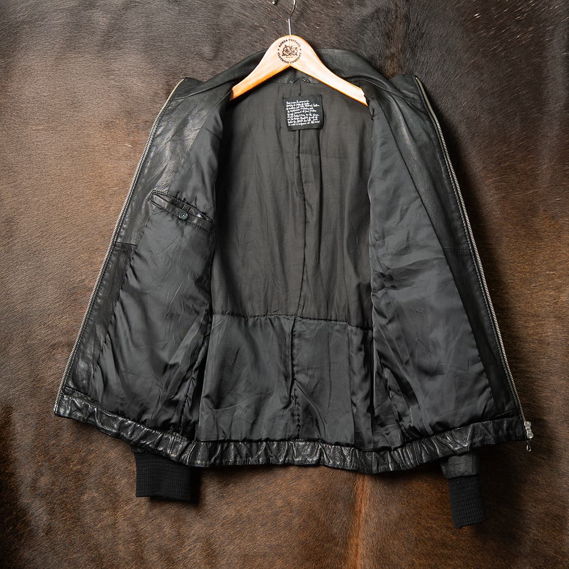 [95] 나노 유니버스 NANO UNIVERSE 고트스킨 레더 블루종  상품이미지5