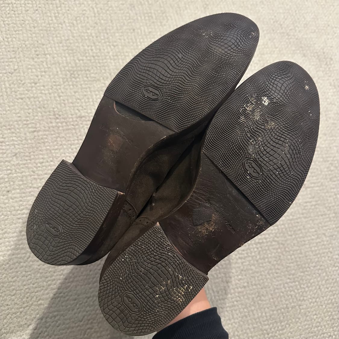 제냐 Ermenegildo Zegna 스웨이드 캡토 옥스포드 슈즈 상품이미지5