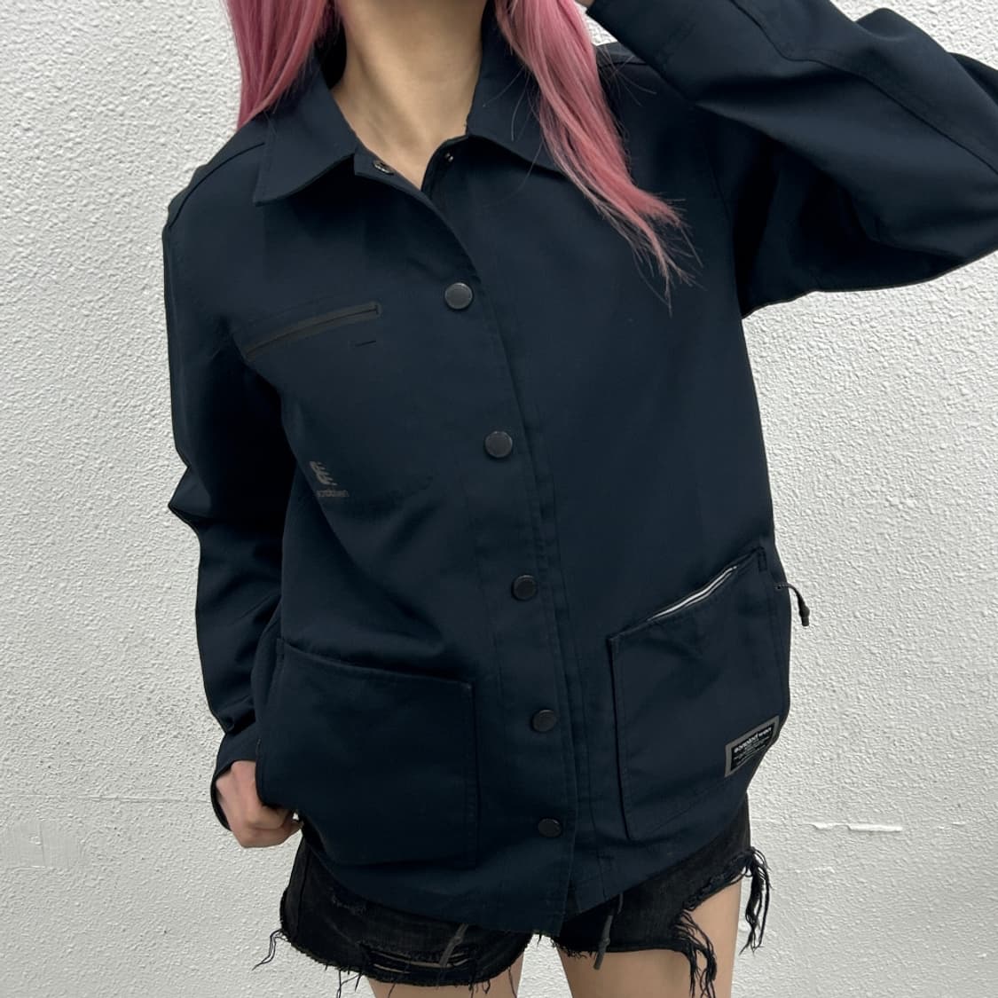 뉴발란스 카라 네이비 버튼 자켓 M 상품이미지1