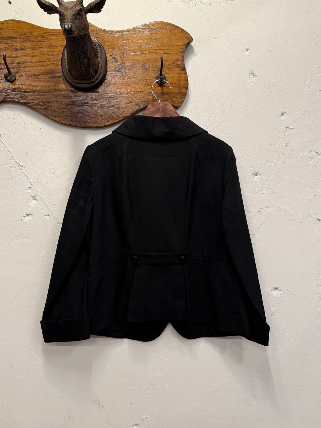 55) Lisette Black Tailored Silk Linen Ja 상품이미지5