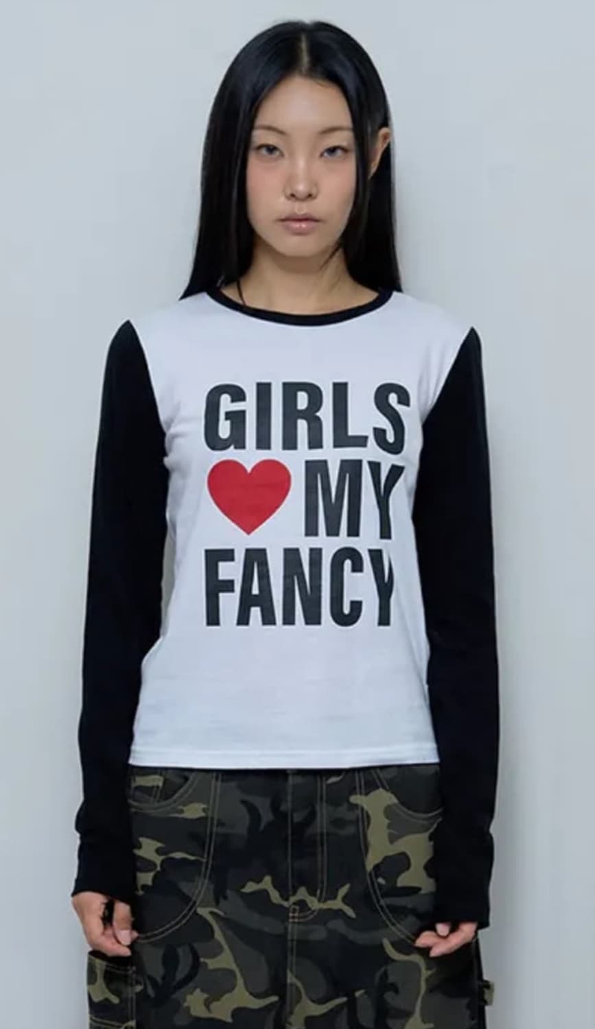 걸스 마이 팬시 롱슬리브 (BLACK) 상품이미지1