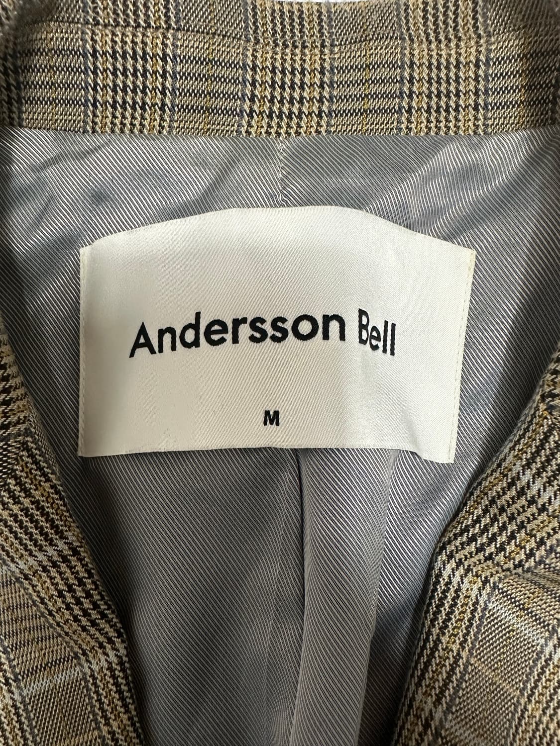 앤더슨벨 체크 더블 브레스티드 자켓 상품이미지5