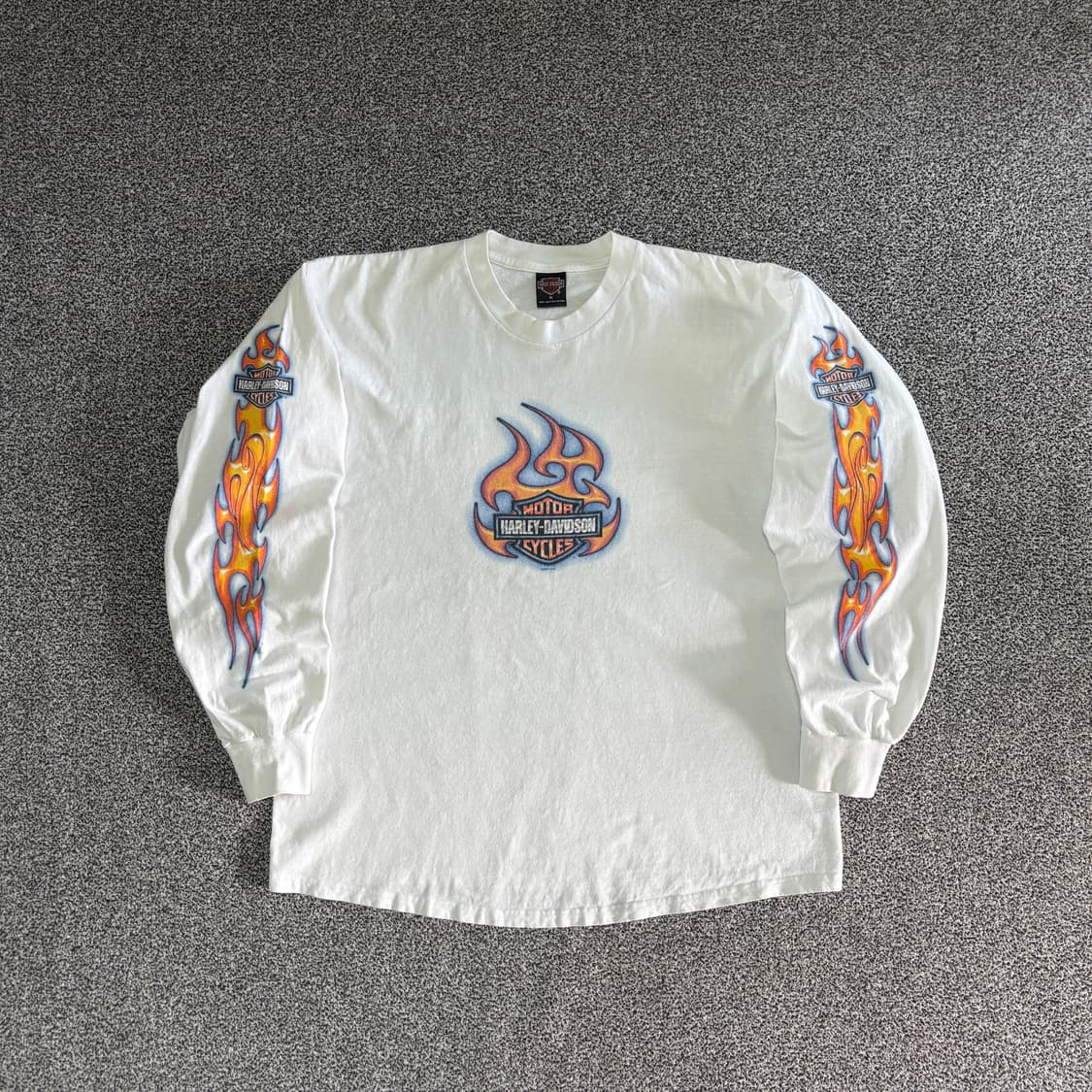 빈티지 할리데이비슨 플레임 롱슬리브 티셔츠 상품이미지1