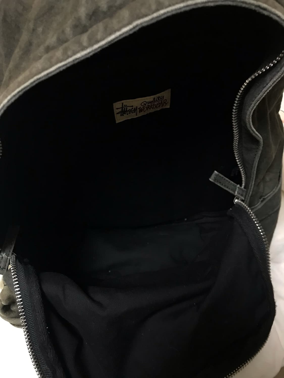 스투시 캔버스 백팩 워시드 블랙 상품이미지6