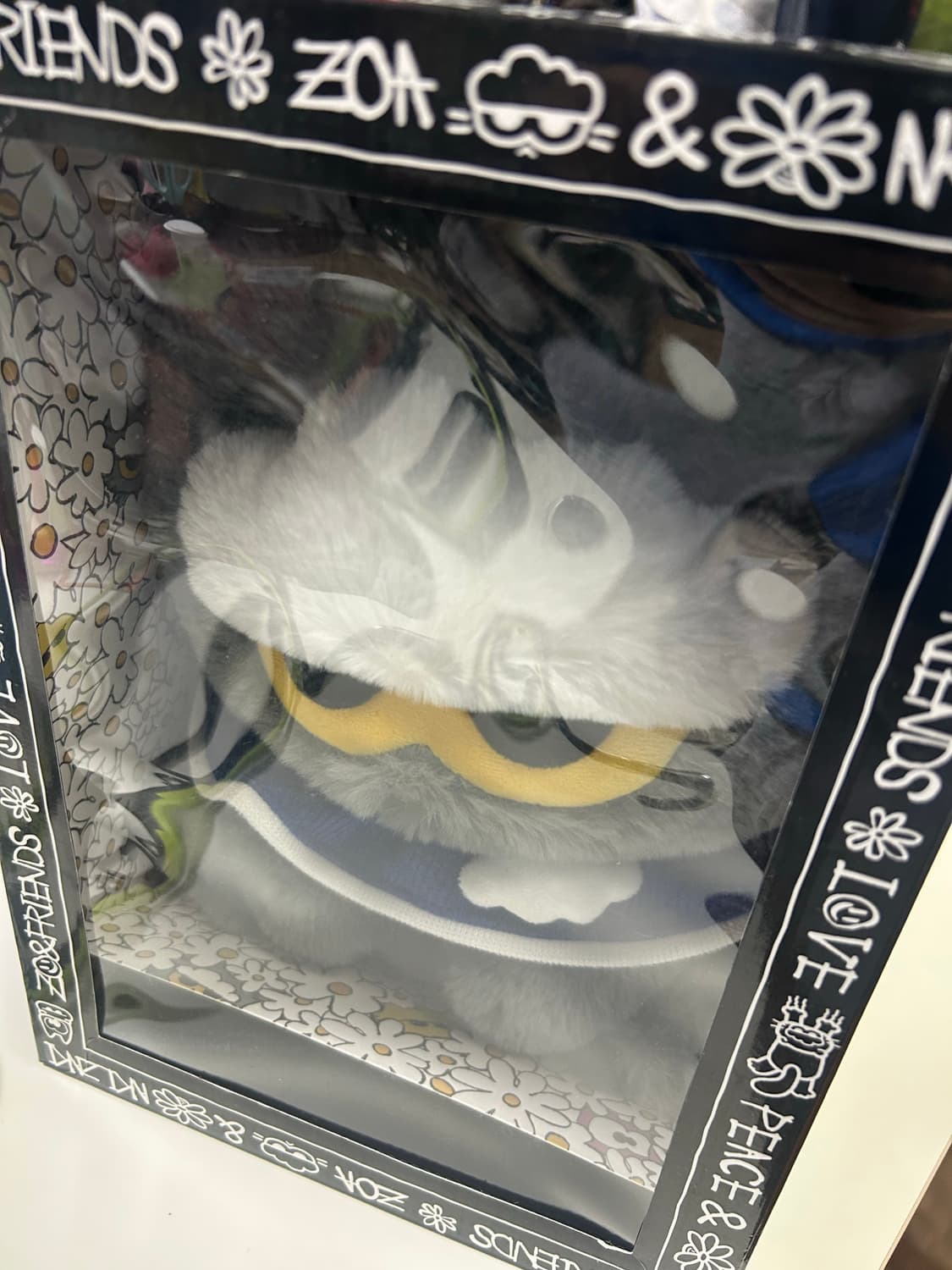 라인프렌즈 조아 미디움 플러쉬 그레이 지드래곤 인형 상품이미지2