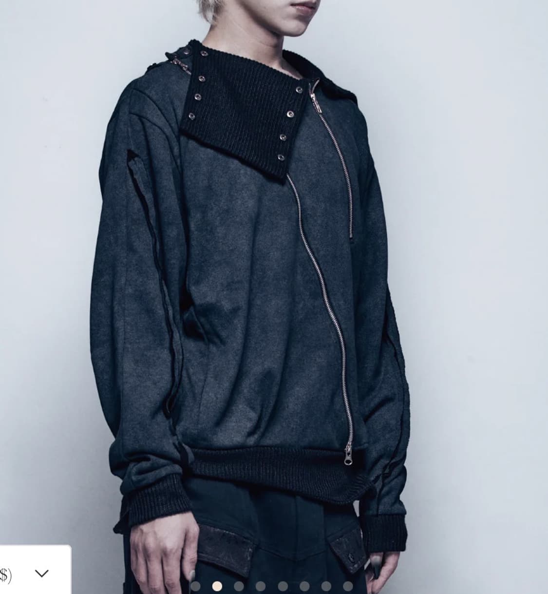 후화후화 서우 착용) 루키딩 25AW-006 JACKET 블루 상품이미지4