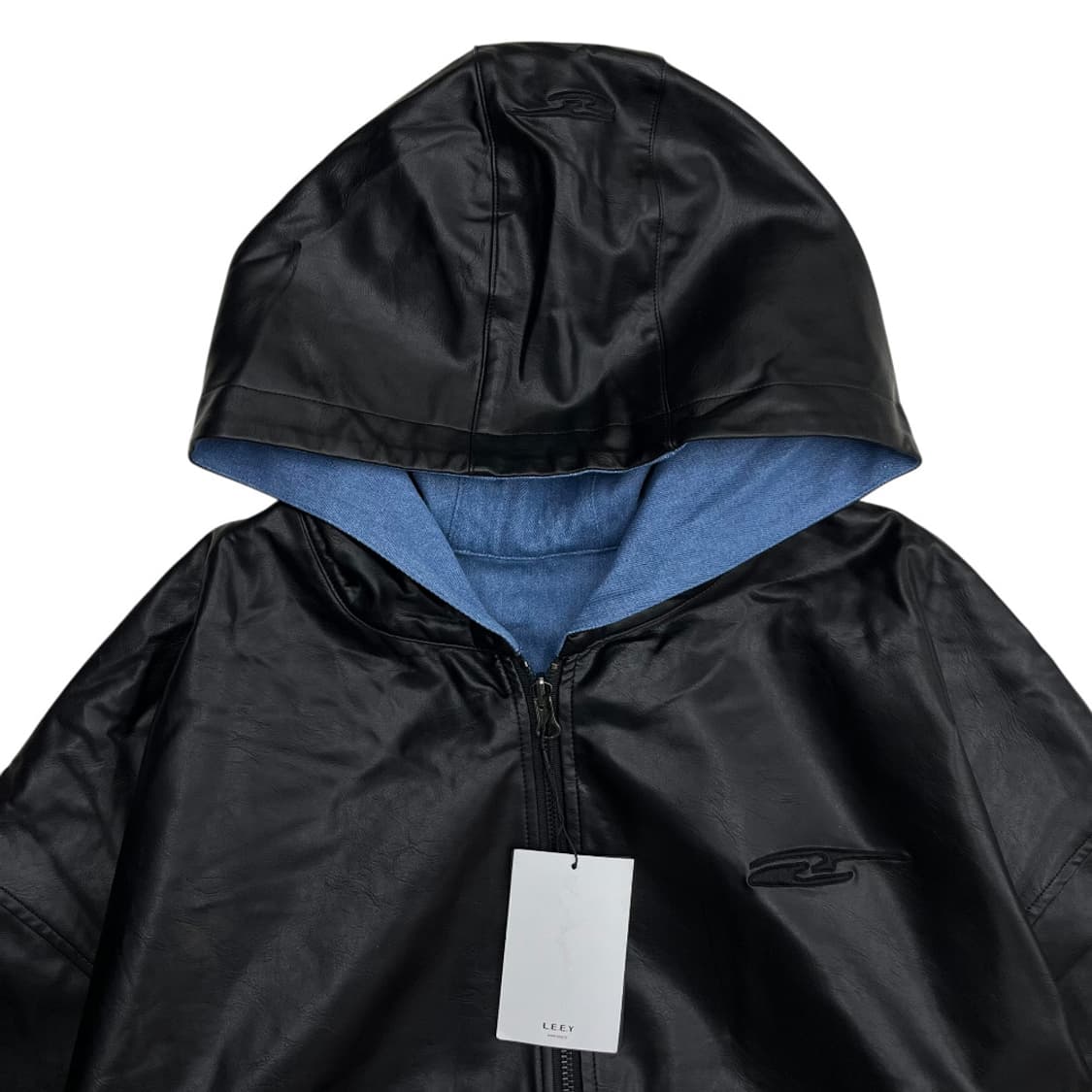L.E.E.Y 리버시블 가죽 후드자켓 ( 발매가 28만원대 미사용 제품  상품이미지6