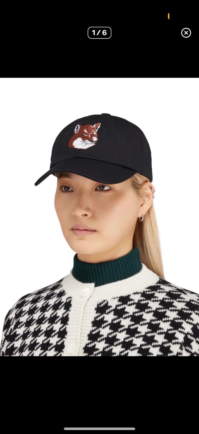 *새상품* 메종키츠네 폭스헤드 볼캡 네이비 상품이미지1