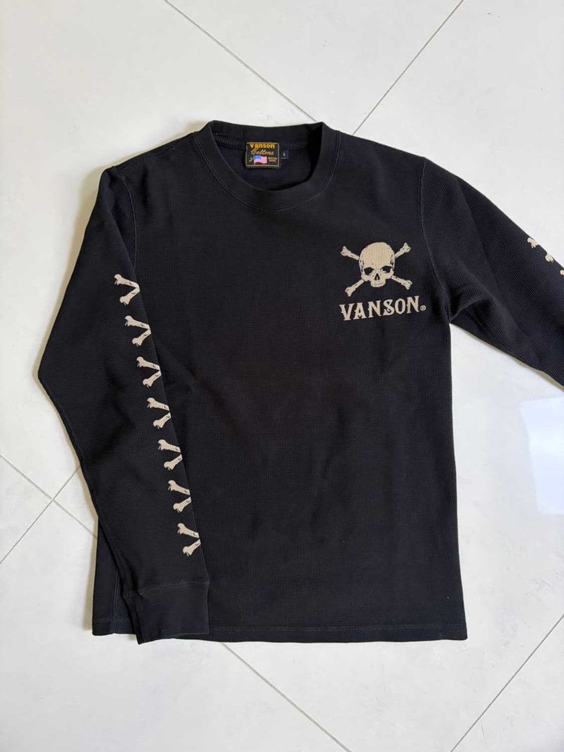 CROSS BONE SKULL LS TEE 본 긴팔 티 NVLT-2408 상품이미지4