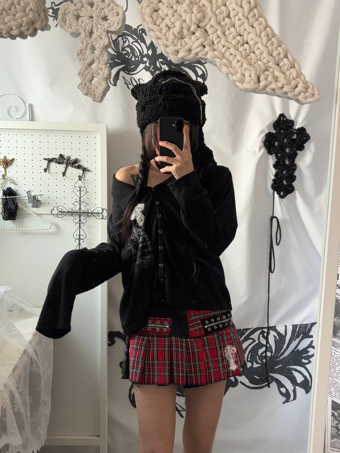 • Black Cross Patch Cardigan  상품이미지5