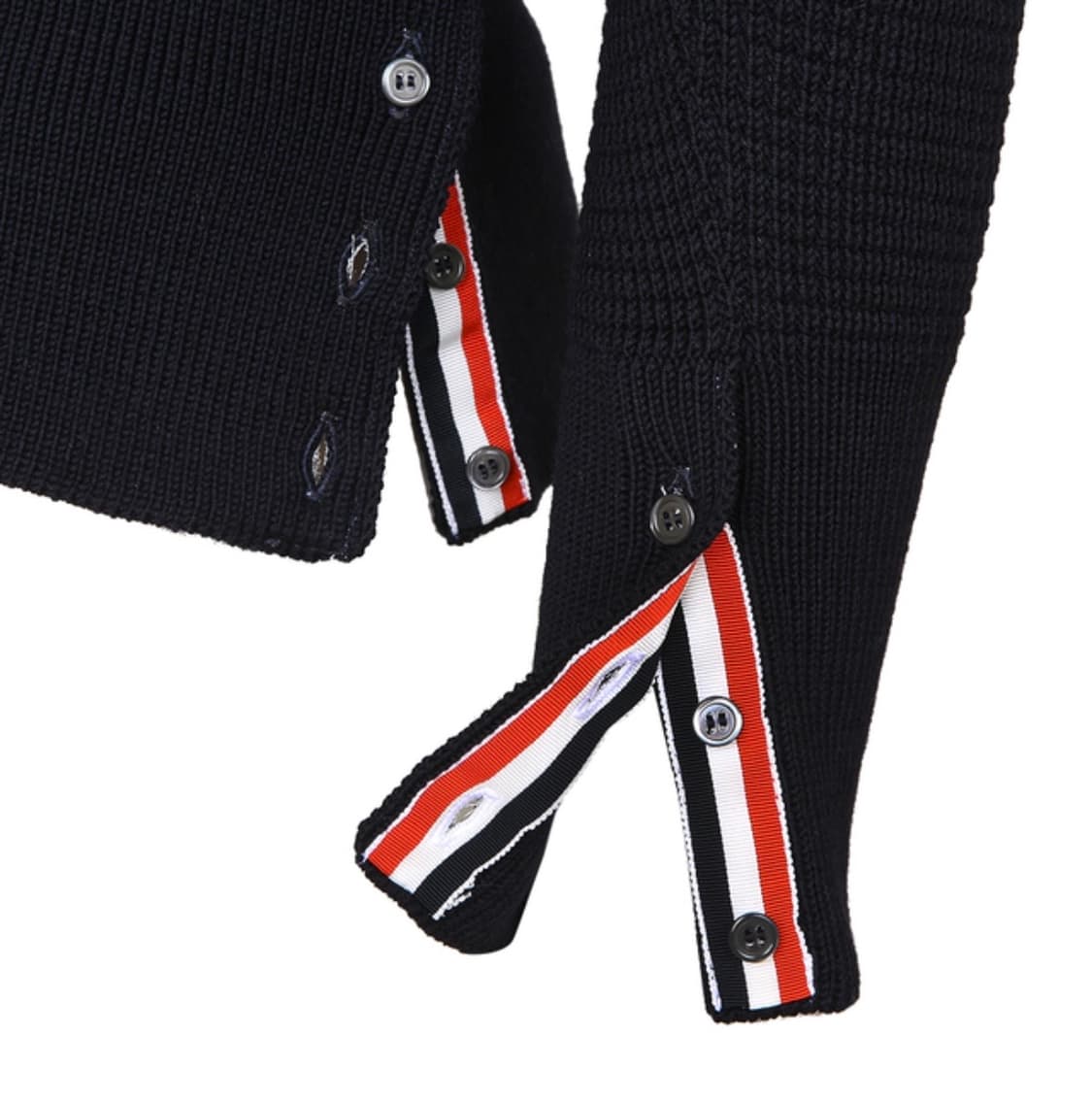 [새상품] 톰브라운 울 케이블 가디건 네이비 4 상품이미지3