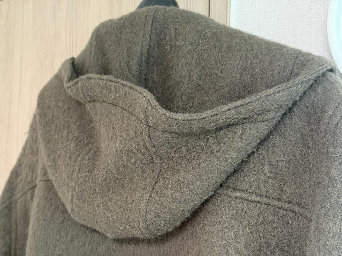 오라리 브러시드 알파카 울 멜튼 후드 코트 상품이미지4