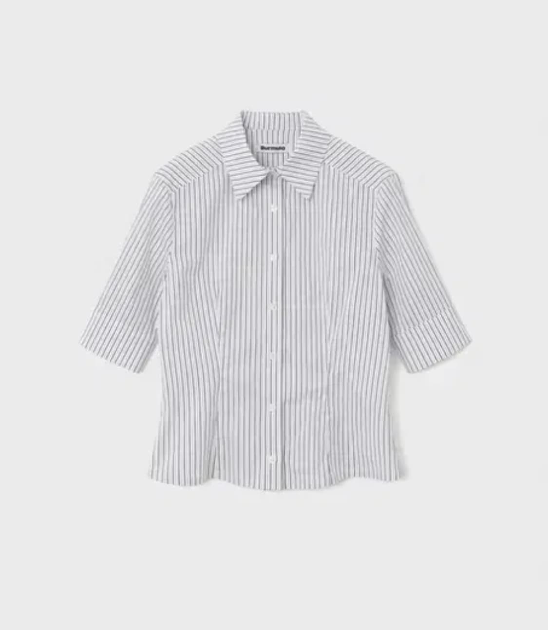 버뮬라 솔리드 하프 셔츠 스트라이프 상품이미지1
