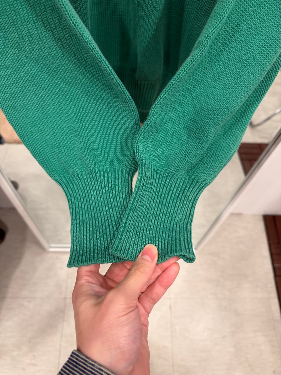 90s Polo RL 폴로 랄프로렌 크루넥 니트 (green) 상품이미지4