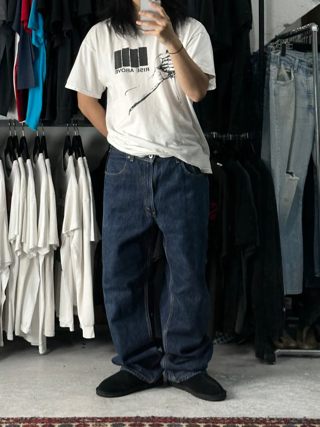90's USA Made 리바이스 569 배기 데님 팬츠 상품이미지2