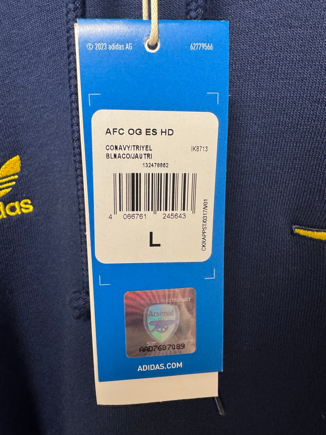 아디다스 오리지널스 아스날 후드티 상품이미지4