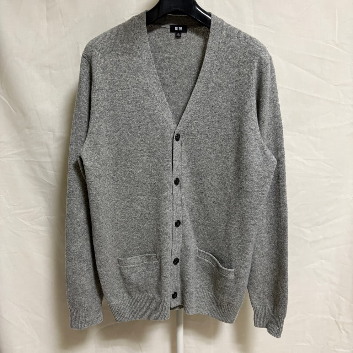 유니클로 램스울 가디건 / 그레이, XL 상품이미지1