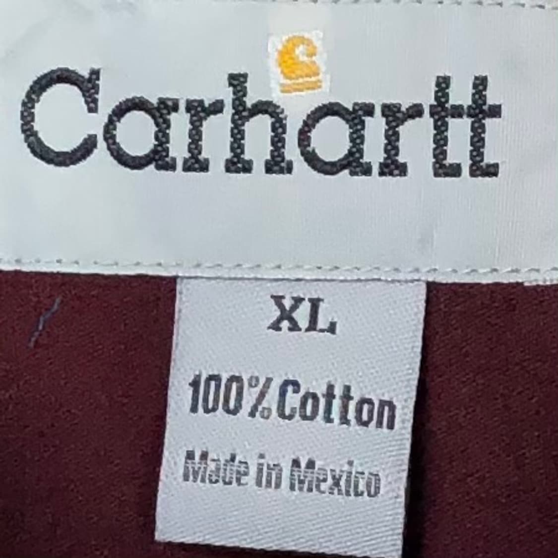 Xxl 칼하트 버건디 워크 셔츠 상품이미지3