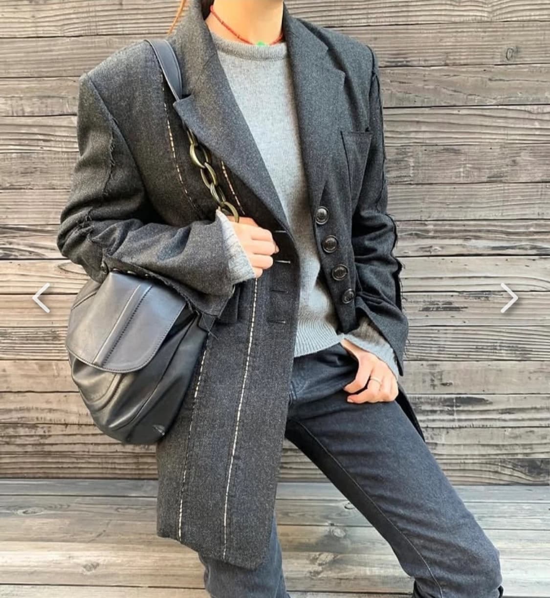 마땡킴 골지 니트탑 프리사이즈 상품이미지1