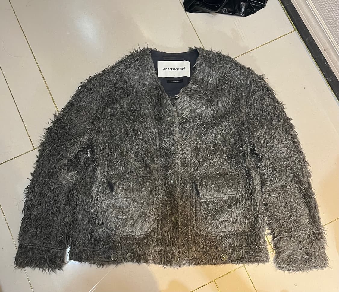 앤더슨벨 타마리스 샤기 가디건 상품이미지1