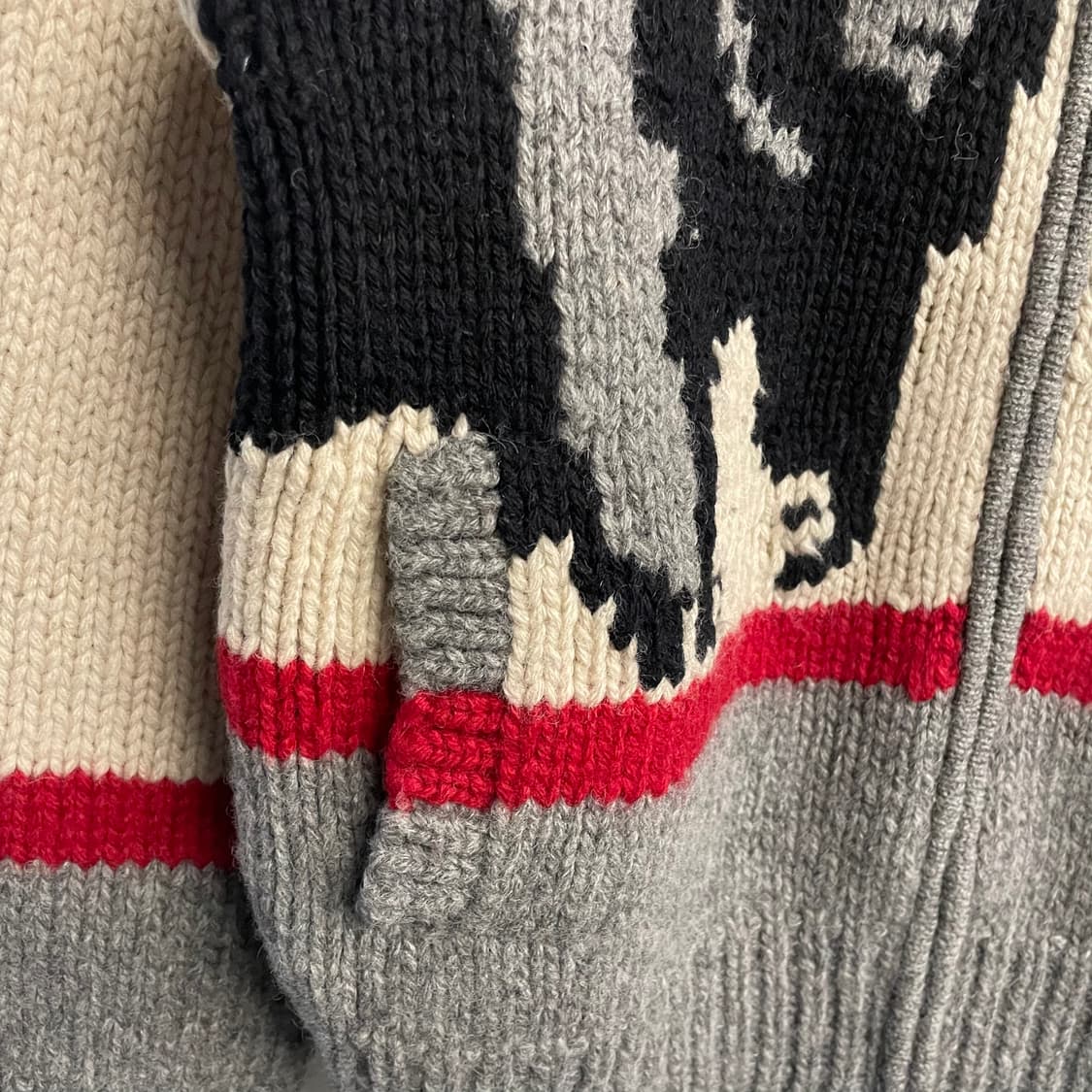 90s 파스듀 빈티지 울 코위찬 자켓 상품이미지5