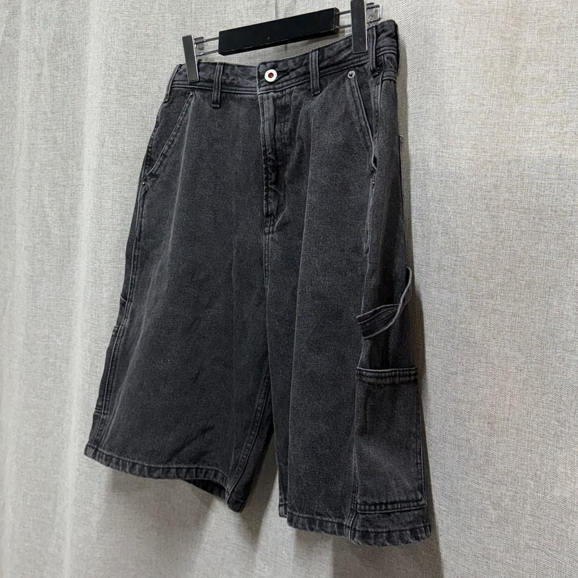 [29] 마굿간(Magoodgan) 카펜터 5부 카고 데님 반바지 상품이미지3