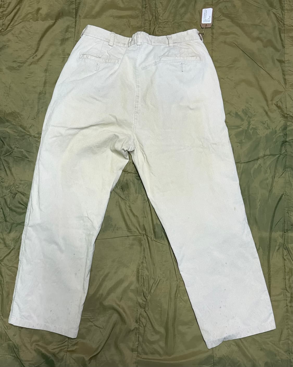 90‘s 폴로 랄프로렌 투턱 코듀로이 키팅 팬츠 36 상품이미지4