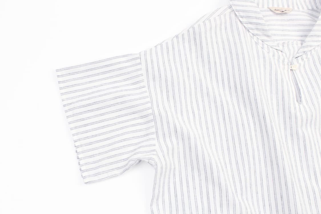 SAMANSA MOS2 Stripe Pullover Half Sleeve 상품이미지5